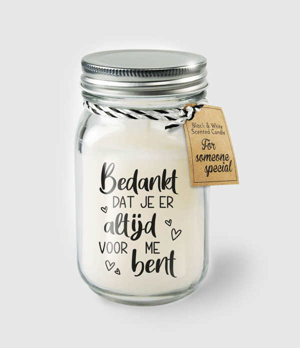 Black & White scented candles - Bedankt