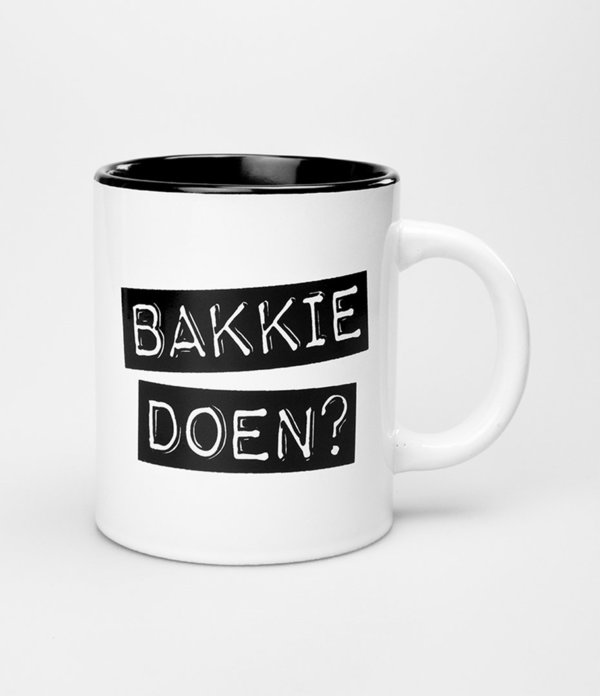 Black & White Mugs - Bakkie doen-White