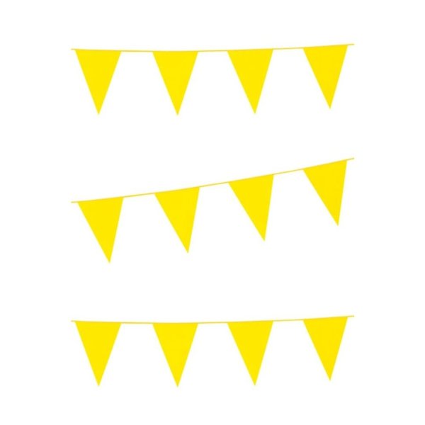 vlaggenlijn geel 10 meter